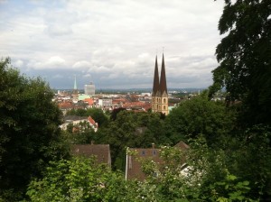 Bielefeld from the Sparrenburg castle